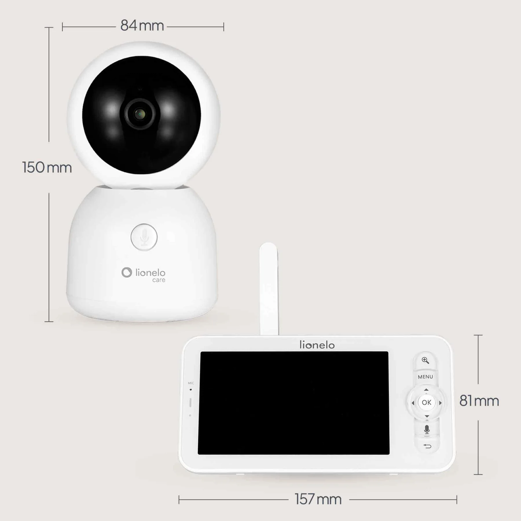 Lionelo BabyLine 9.2 AI – Video-monitor për bebe