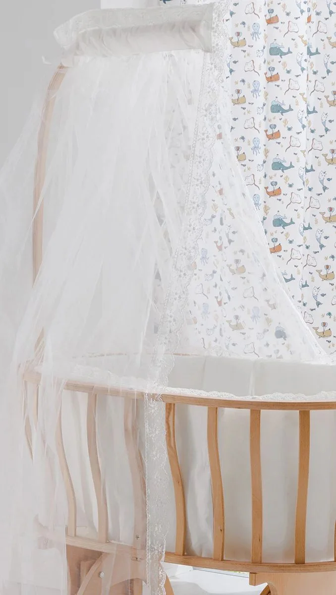 BabyWho Prato Shtrat Natural Wood – Djep për Bebe 50×90 cm