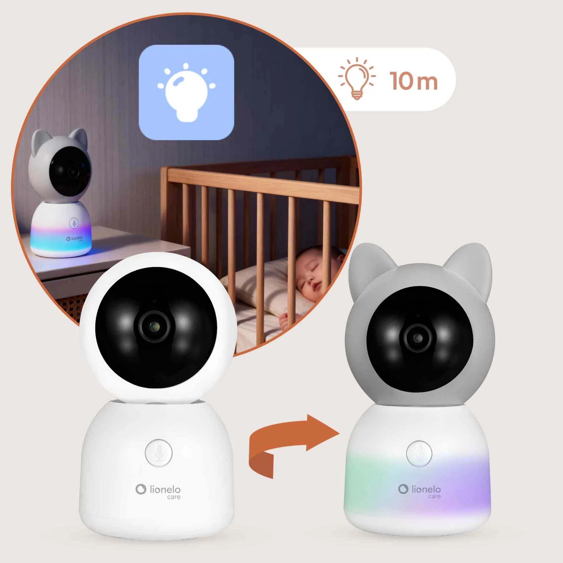 Lionelo BabyLine 9.2 AI – Video-monitor për bebe