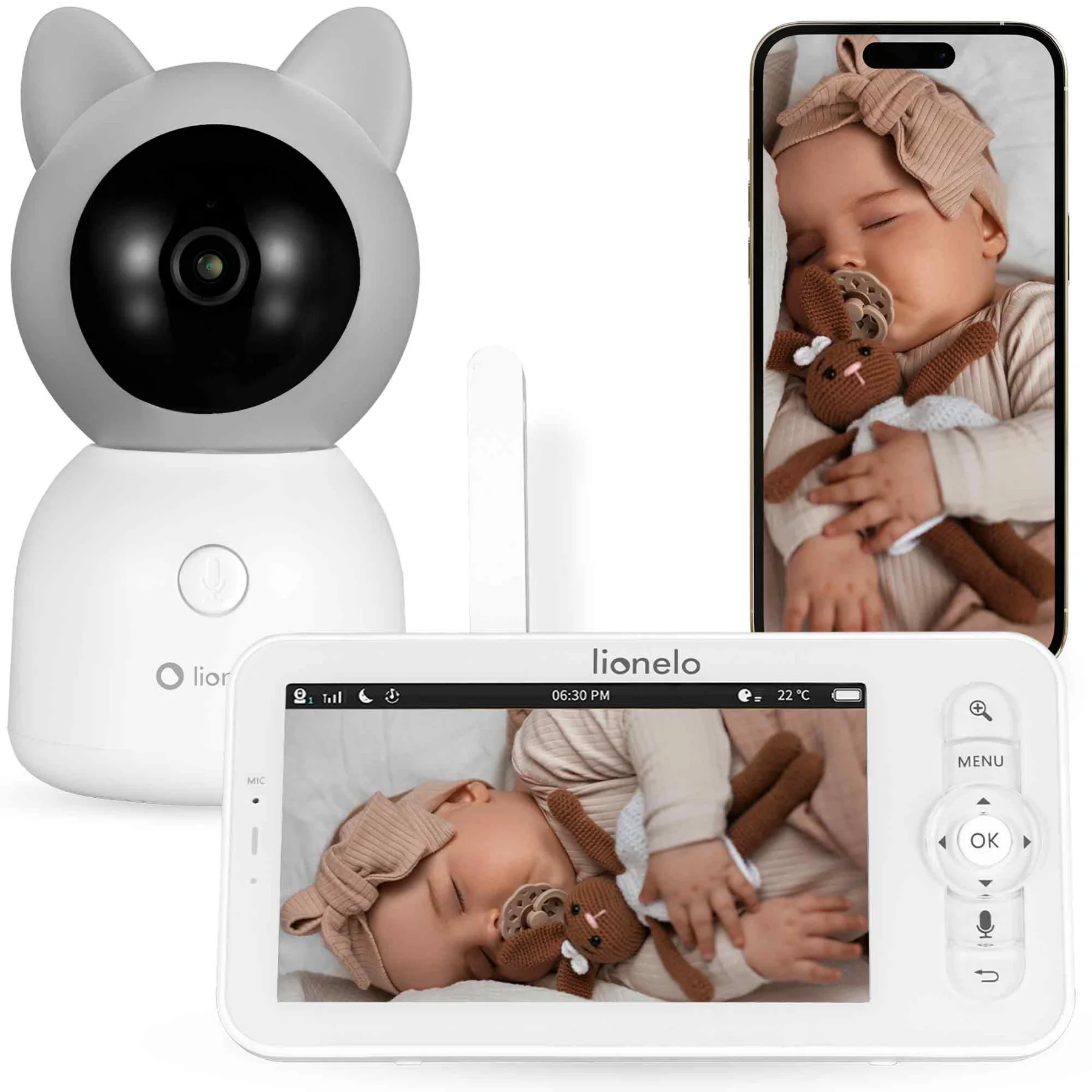 Lionelo BabyLine 9.2 AI – Video-monitor për bebe
