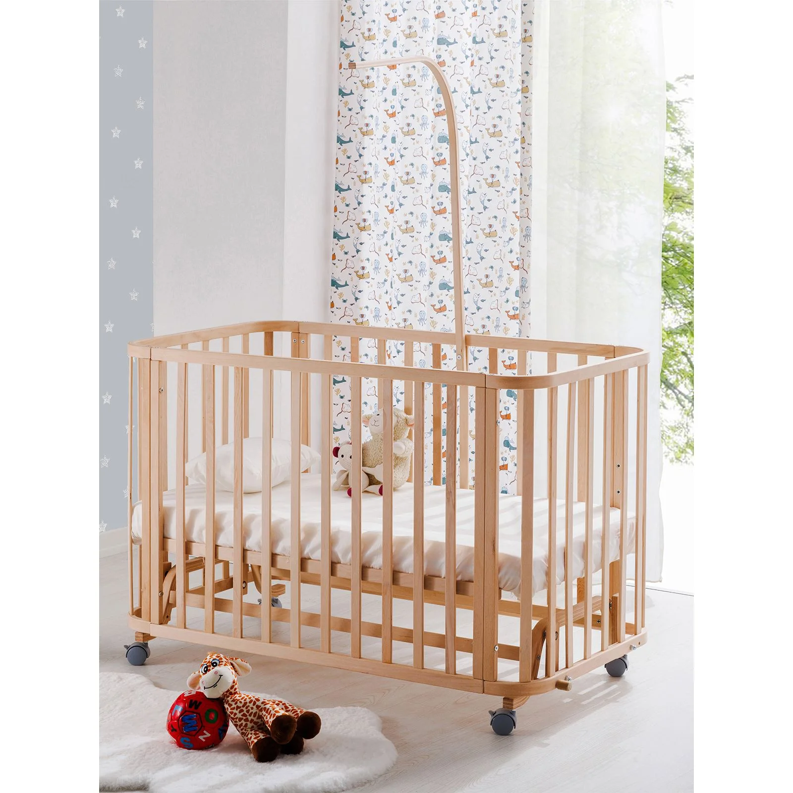 BabyWho Onda –Shtrat Oval për Bebe me Funksion Lëkundjeje 60×120 cm