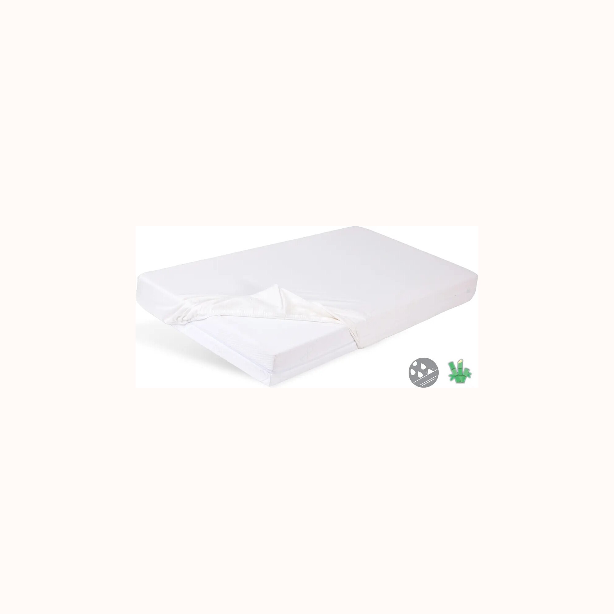 Babymatex Mbrojtëse higjienike BAMBOO, ajrosëse dhe e papërshkueshme, 60 × 120 × 10 cm, pamja 3
