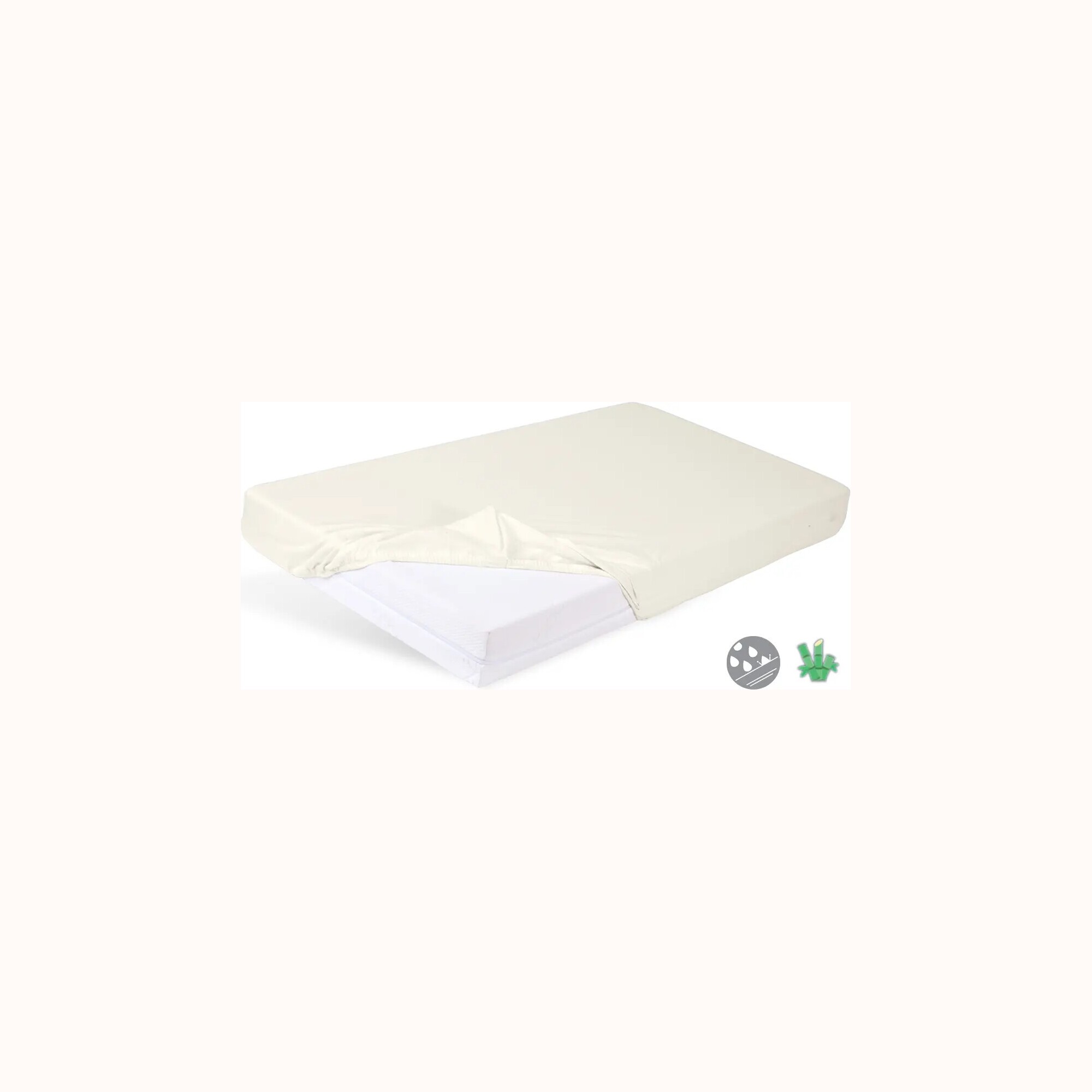 Babymatex Mbrojtëse higjienike BAMBOO, ajrosëse dhe e papërshkueshme, 60 × 120 × 10 cm, pamja 3
