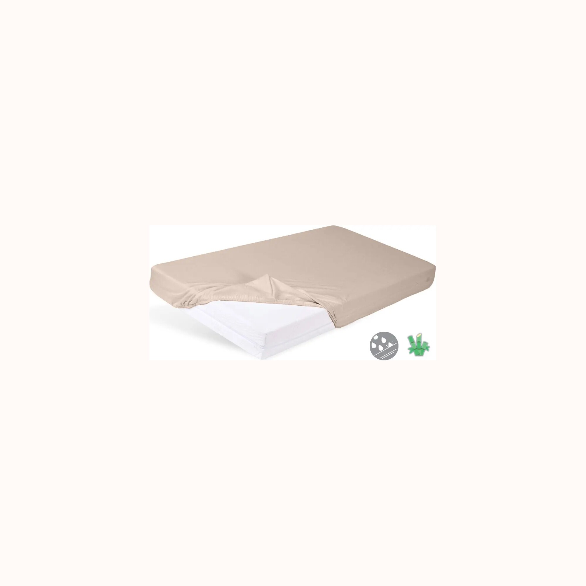 Babymatex Mbrojtëse higjienike BAMBOO, ajrosëse dhe e papërshkueshme, 60 × 120 × 10 cm, pamja 3