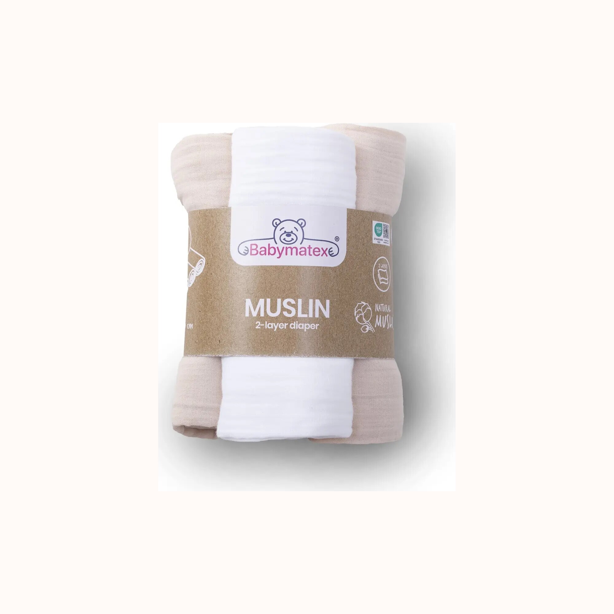 Babymatex Pelena muslini, pako me 3 copë, 70 × 80 cm, pamja 3