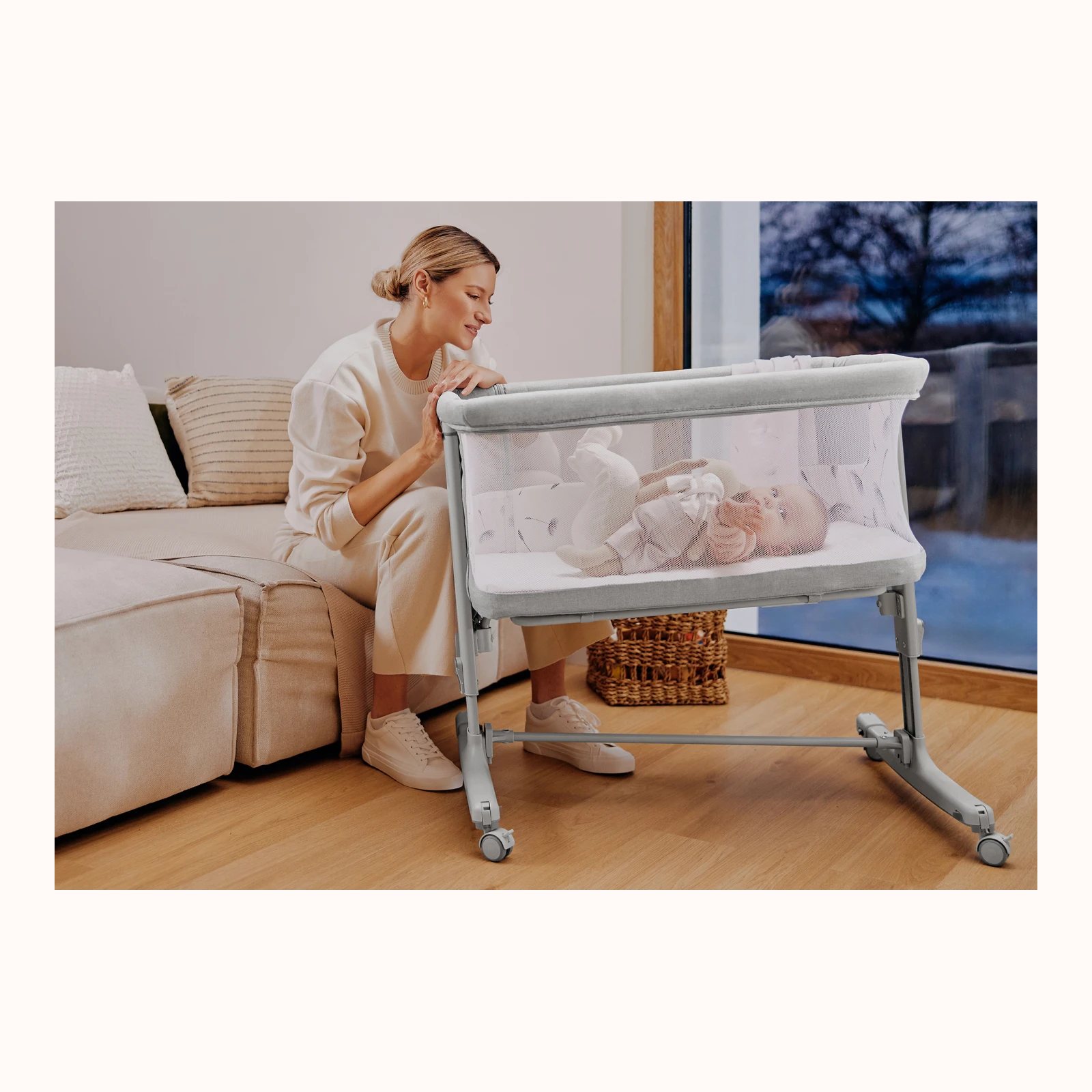 Lionelo Aurora 3‑in‑1 Cot – Krevat i pavarur, pamja 3