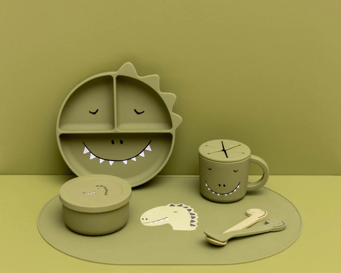 Silicone spoon 2-pack - Mr. Dino thumbnail 3
