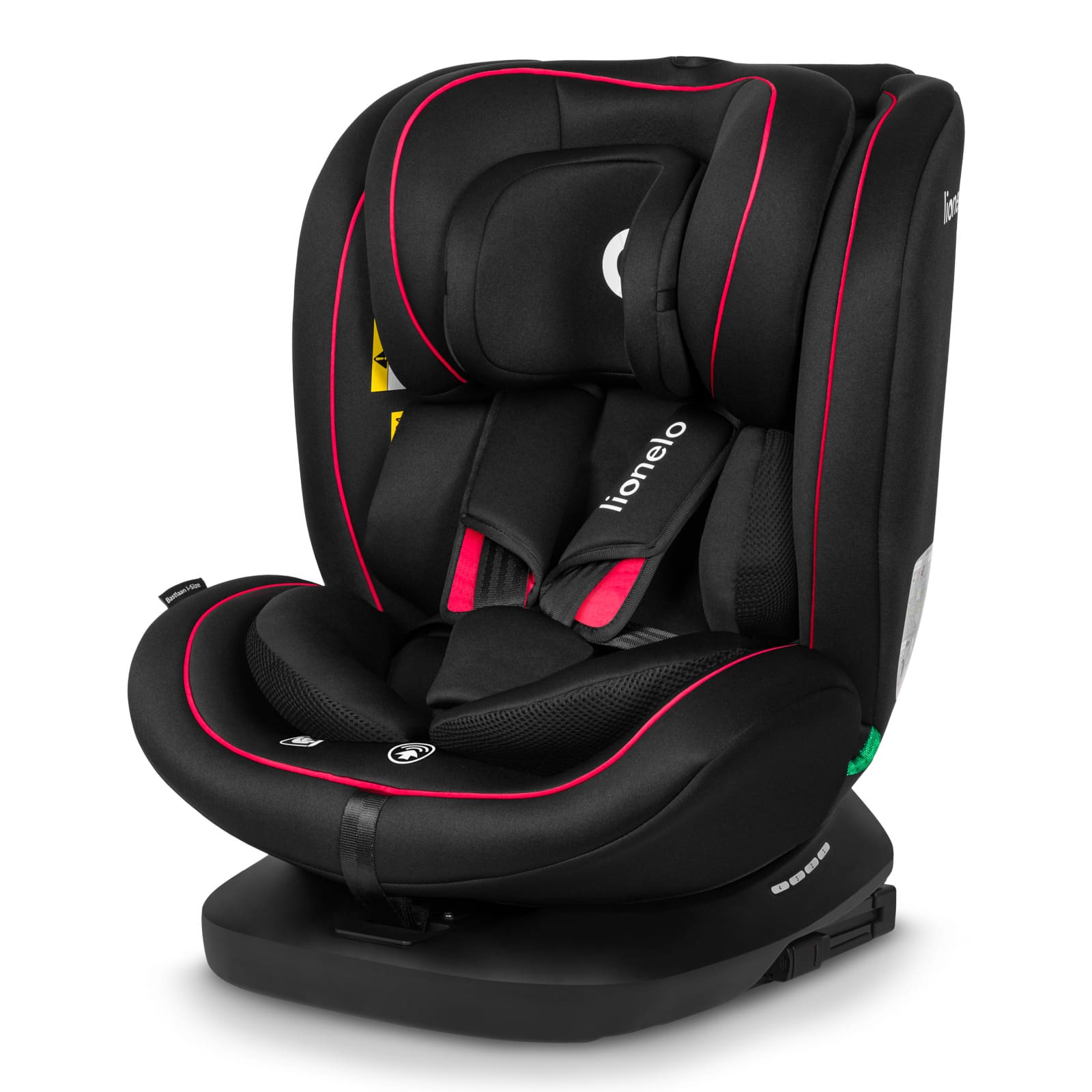Lionelo BASTIAAN I-SIZE BLACK RED, foto 1