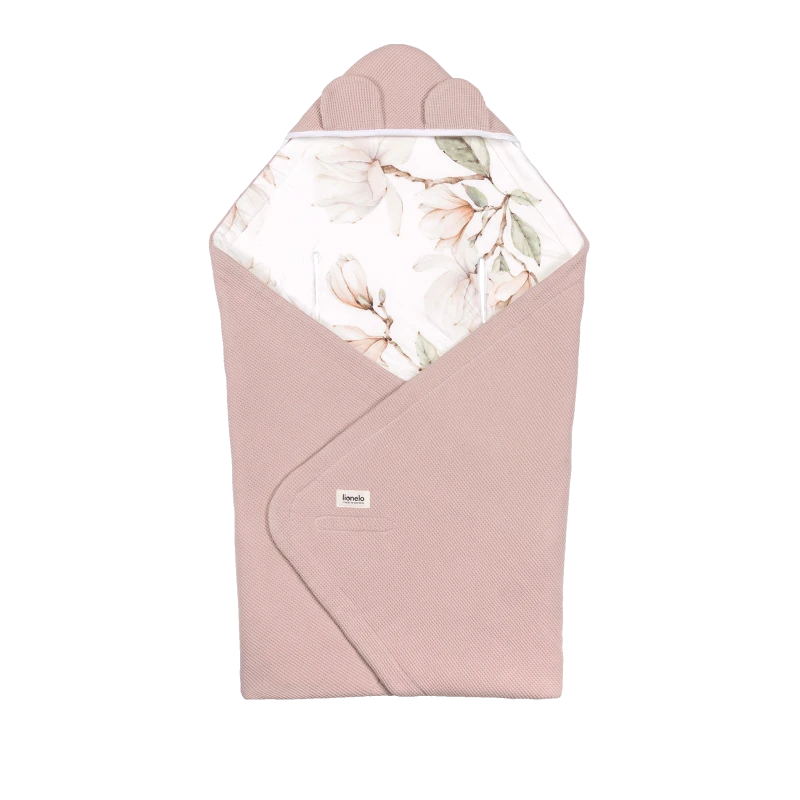 Lionelo TRAVEL SWADDLE BLANKET BEIGE MAGNOLIA, foto 1