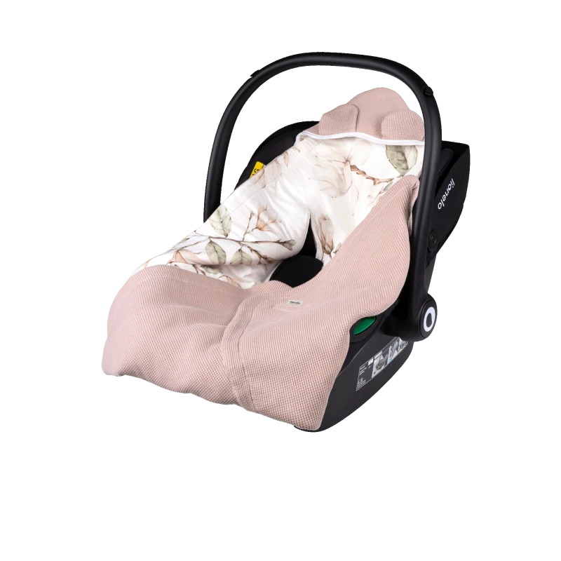 Lionelo TRAVEL SWADDLE BLANKET BEIGE MAGNOLIA, foto 2