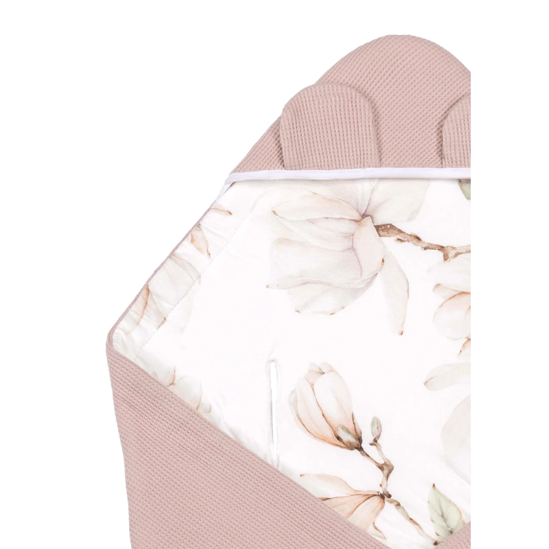 Lionelo TRAVEL SWADDLE BLANKET BEIGE MAGNOLIA, foto 3