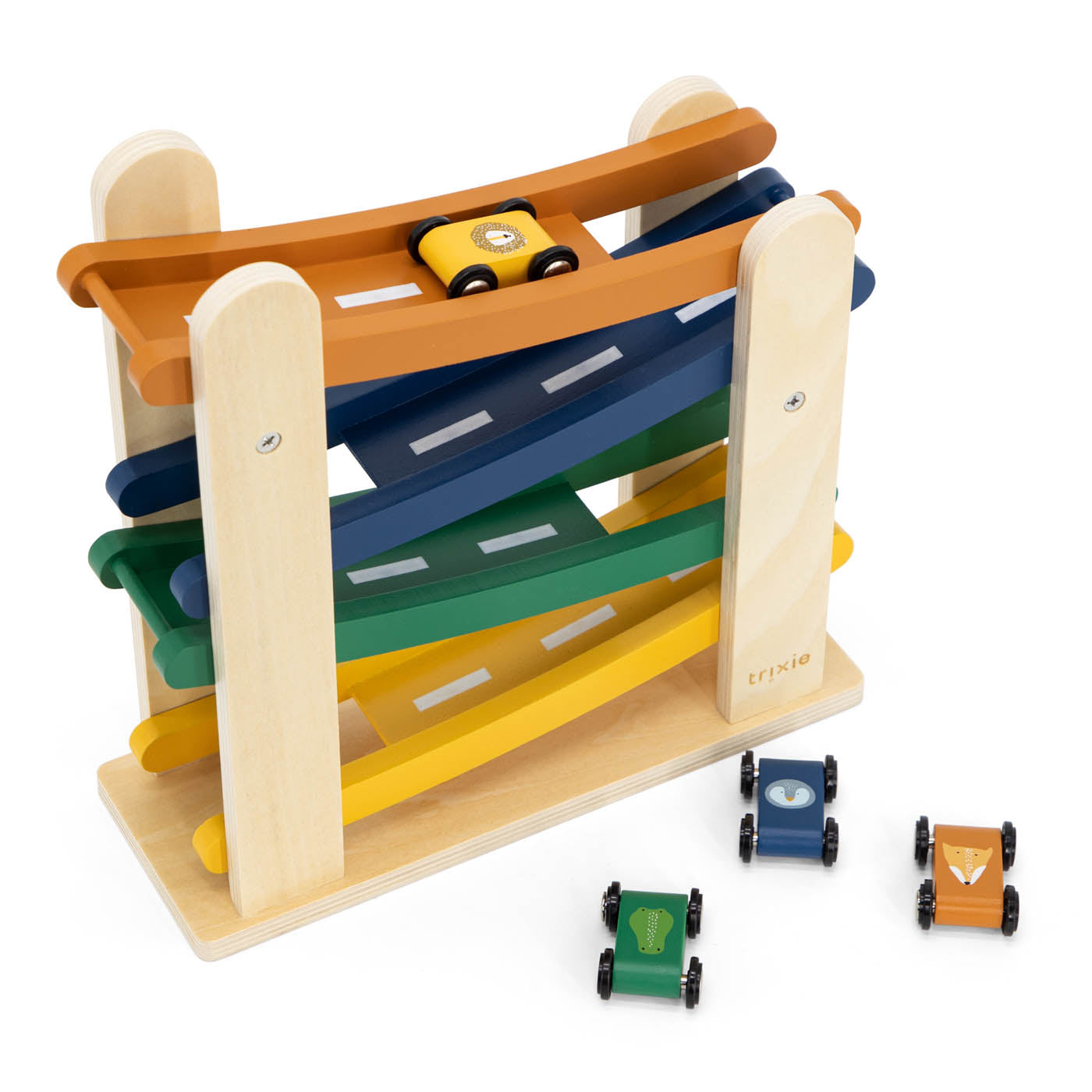 Wooden ramp racer me 4 cars